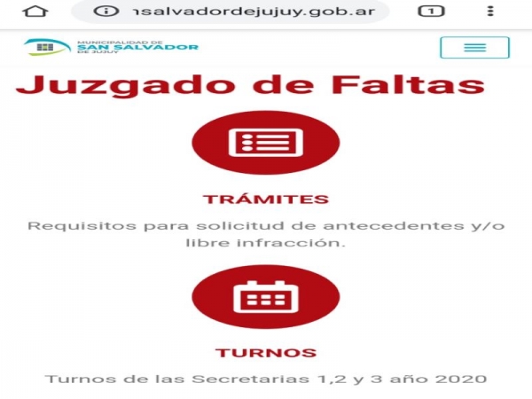 Con turnos vuelve la atencion al juzgado de faltas