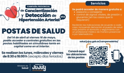 Hipertensi&oacute;n Arterial. nicia la Campa&ntilde;a Provincial de Concientizaci&oacute;n