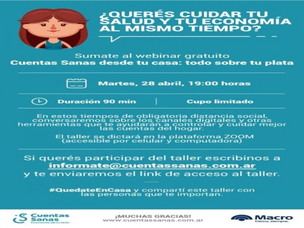 Macro brinda talleres virtuales