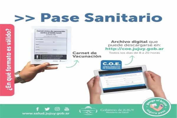 "Pase sanitario" para disfrutar de las actividades del verano