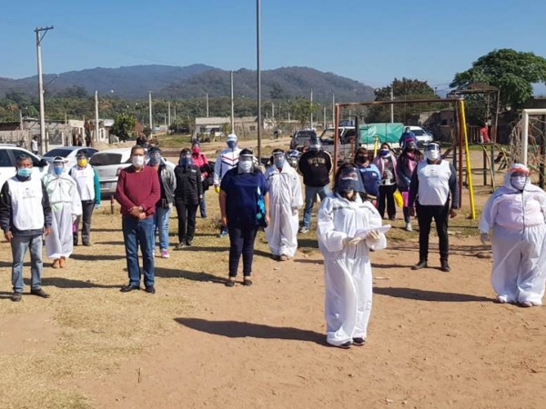 Relevamiento sanitario en asentamiento de Libertador