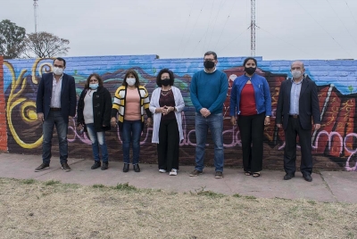 Inauguraron el Mural "La Vereda del Tango"