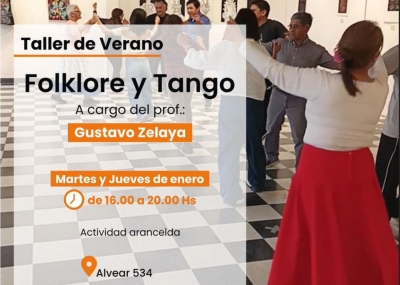 Verano Bailando: taller de Folklore y Tango en CAJA