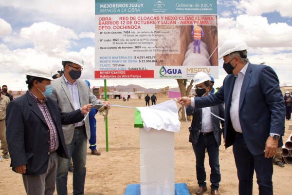 Construir&aacute;n una nueva red cloacal en Abra Pampa
