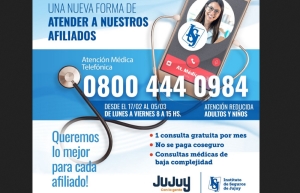 Atenci&oacute;n M&eacute;dica telef&oacute;nica del ISJ. Modifican horario