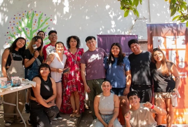 Mural por una vida libre de violencias del equipo REE SI!