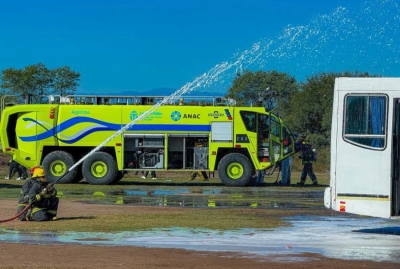 Simulacro de emergencia aeron&aacute;utica: destacaron la respuesta de los equipos