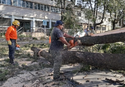 Capital. Espacios Verdes mantiene un operativo intensivo para atender los da&ntilde;os