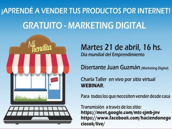 Charla virtual para emprendedores