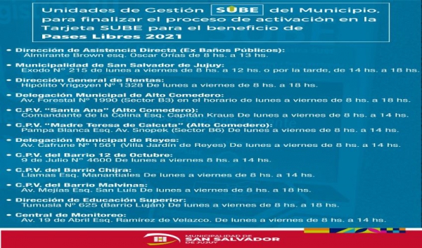 Ultimos d&iacute;as para la "SUBE" libre