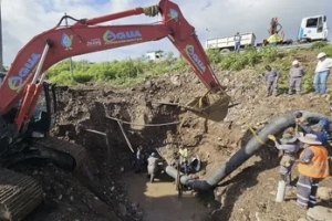 Arroyo Las Martas: Agua Potable realiz&oacute; exitosa obra de reingenier&iacute;a hidr&aacute;ulica