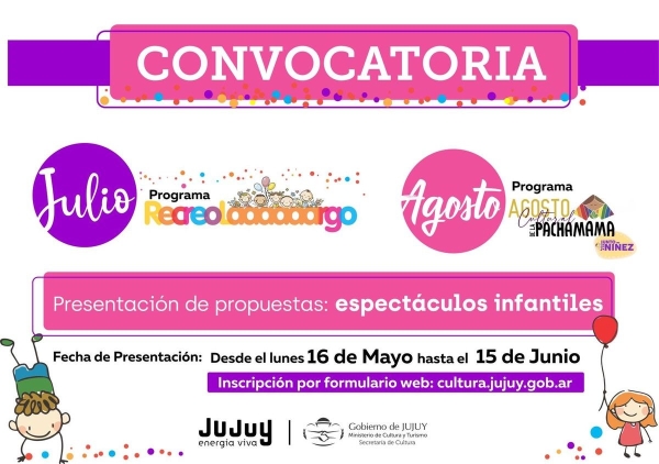 Convocatoria para programas culturales