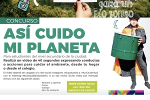 Hasta el martes 8 estudiantes pueden presentar el video del concurso &ldquo;As&iacute; cuido mi planeta&rdquo;
