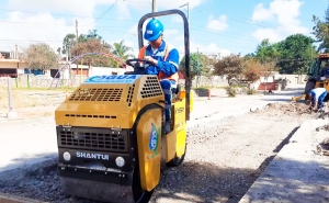 Agua Potable sum&oacute; equipamiento para restaurar calzadas