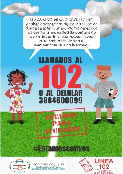 L&iacute;nea 102 "Tu Derecho a ser O&iacute;do y O&iacute;da"