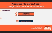 Familias de El Aguilar y El C&oacute;ndor recibir&aacute;n unidades alimentarias