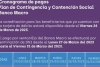 Cronograma de pagos de Plan de Contingencia y Contenci&oacute;n Social