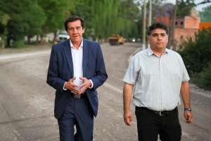 Sadir supervis&oacute; la recta final de la pavimentaci&oacute;n de la avenida Islas Malvinas en Monterrico