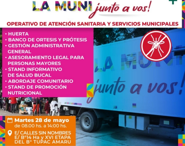 Operativos sanitarios y de servicios municipales