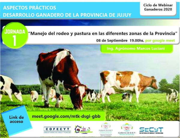 Invitan al ciclo de webinar Ganaderos 2020