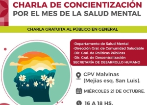 Acciones de sensibilización por Mes de la Salud Mental