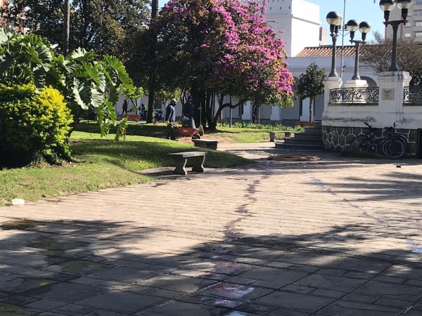 Mantenimiento de espacios publicos en cuarentena