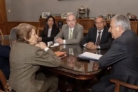Morales recibi&oacute; a miembros del Tribunal de Cuentas