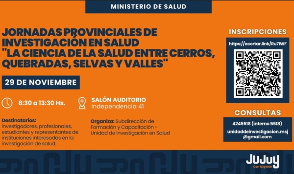 Inscripciones para jornadas de Investigaci&oacute;n en Salud