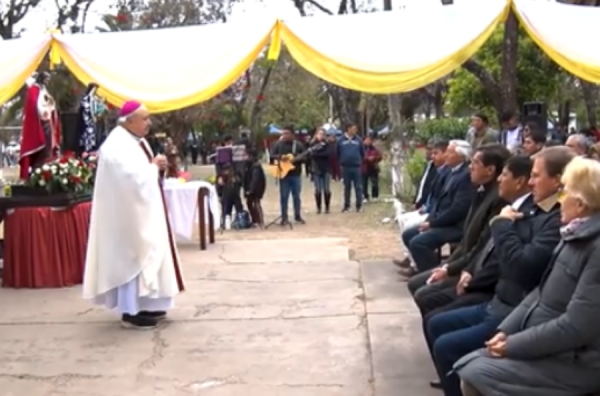 Los Lapachos. Patronales y recorrida de obras en Escuela y rutas de la zona