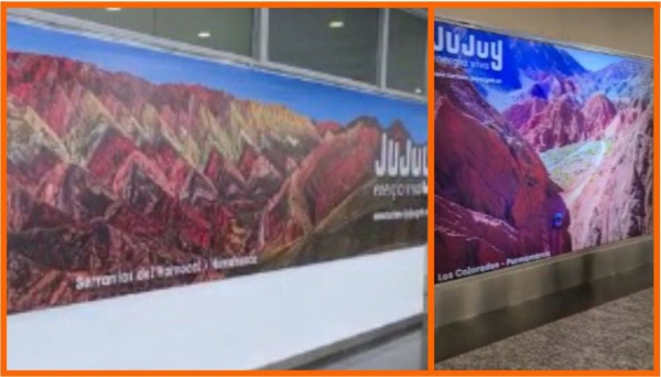 Paisajes juje&ntilde;os en Aeroparque "Jorge Newbery"