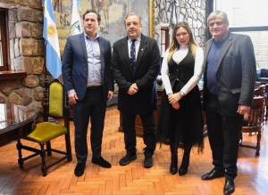 Bernis recibió al coordinador nacional del Parlamento Federal del Clima