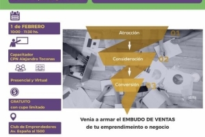 Taller pr&aacute;ctico para emprendedores &ldquo;Armado de embudos de ventas&rdquo;