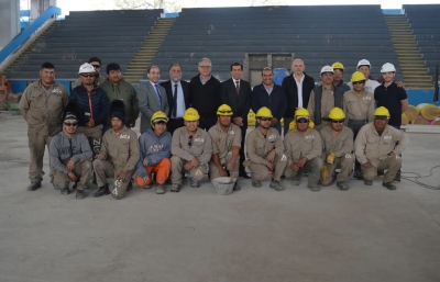 Las obras en el Estadio Federaci&oacute;n est&aacute;n al 60%