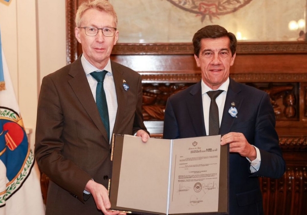 Sadir recibió al embajador del Reino de Suecia en la Argentina