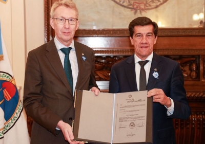 Sadir recibi&oacute; al embajador del Reino de Suecia en la Argentina
