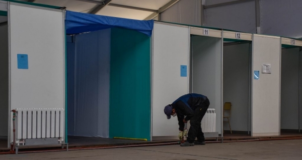 Instalaron sistema de calefacci&oacute;n en Hospital de campa&ntilde;a