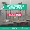 Jujuy H&aacute;bitat: entregan 118 lotes fiscales a familias de El Carmen