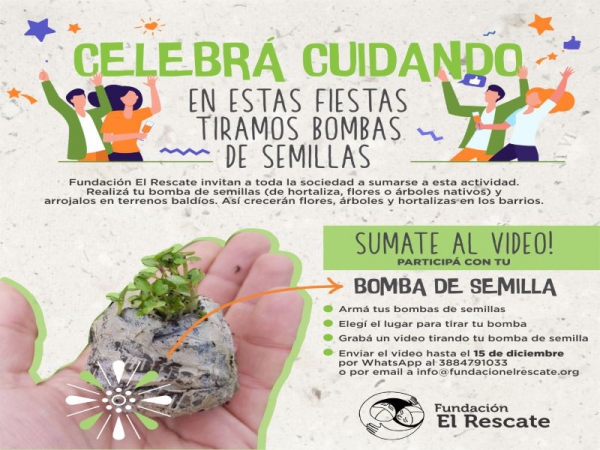 Proponen arrojar bombas...pero de semillas