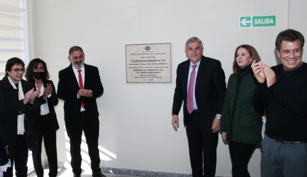 Jorge destac&oacute; la visi&oacute;n del gobernador de proyectar mas escuelas