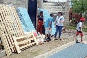 Acompa&ntilde;amiento a familias afectadas por las lluvias