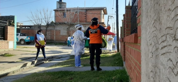 Operativo sanitario en Alto Comedero