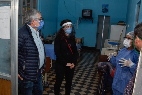 Centro de aislamiento en La Mendieta