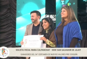 Wara Calpanchay, ganadora del Pre Cosqu&iacute;n en Solista Vocal