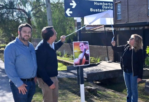 Impusieron el nombre &ldquo;Humberto D. Bustamante&rdquo; a una calle de Reyes