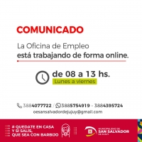 Atencion virtual en oficina de empleo