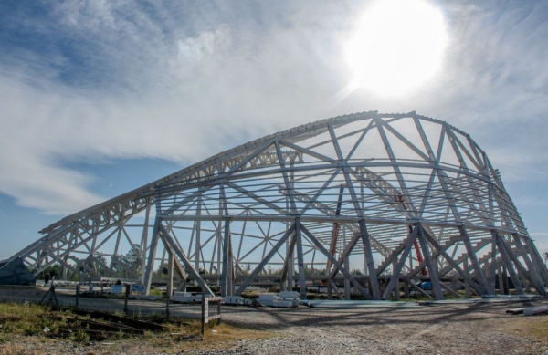 El estadio de Ciudad Deportiva avanza en Alto Comedero
