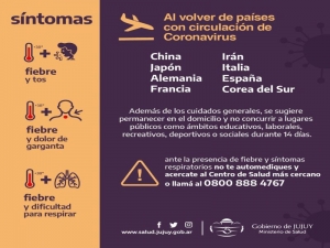 Coronavirus: Inician campa&ntilde;a en Aeropuerto y Terminales de Jujuy