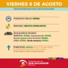 Servicios municipales por el 6 de agosto