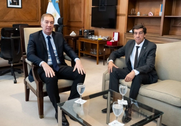 Carlos Sadir se reuni&oacute; con el ministro del Interior Diego Santilli