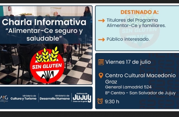 Invitan a una charla gratuita sobre celiaqu&iacute;a